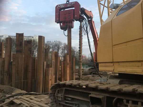 лидерное бурение шпунта Ларсена